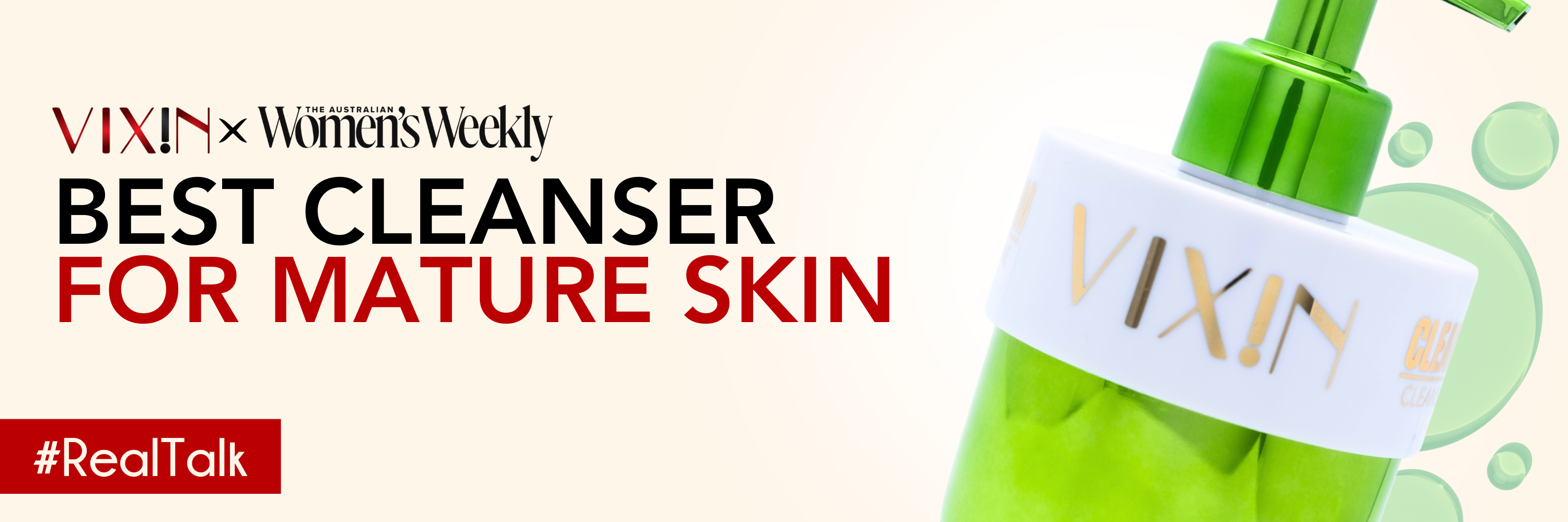 IXIN Clean Team Named One of the Best Cleansers for Mature Skin by Australian Women’s Weekly