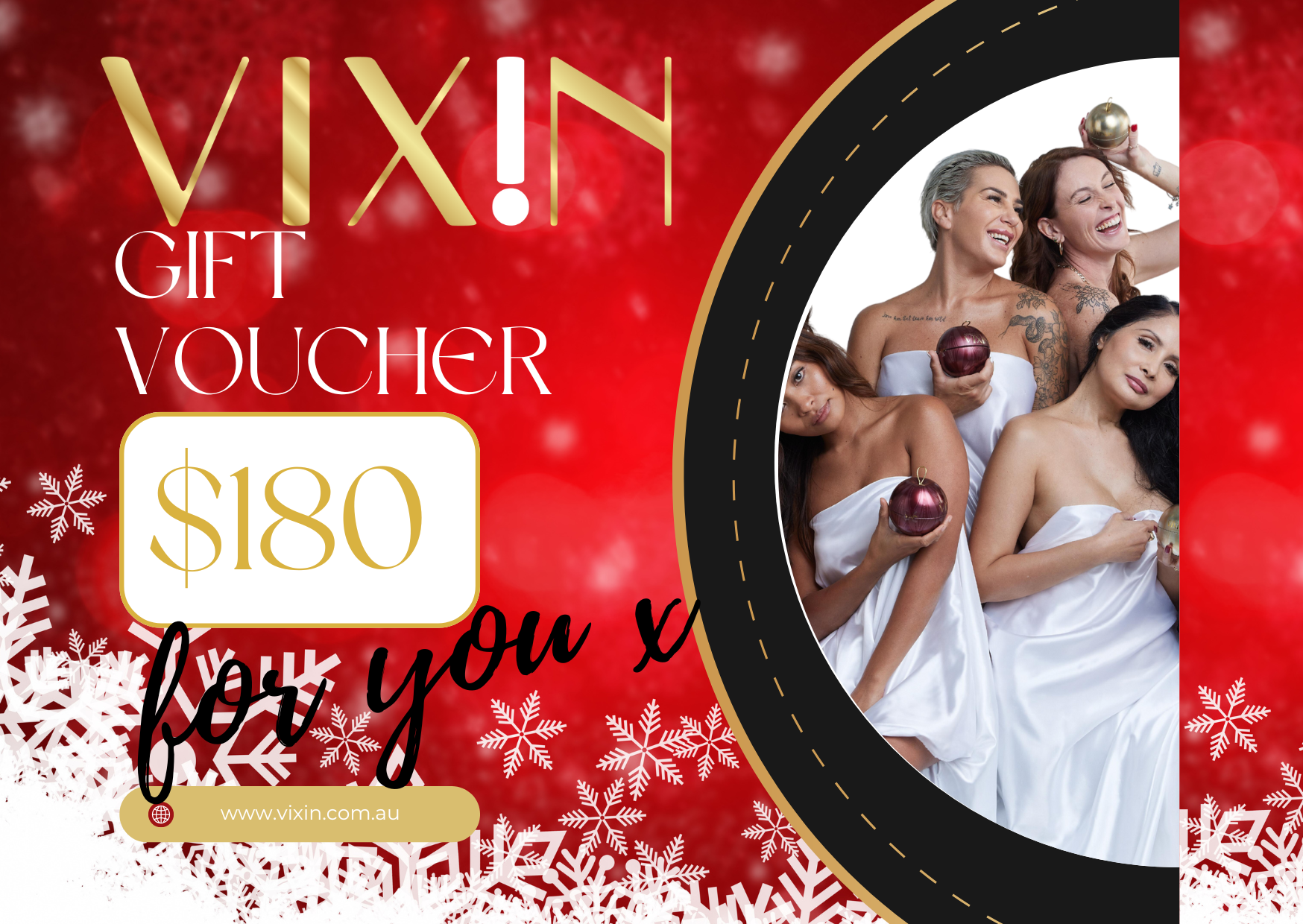 Vixin Beauty Gift Card Christmas Bonus Dollars