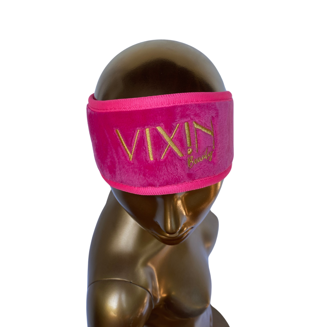 Vixin Spa Headband for skincare routine – available in 4 colours, Australian beauty brand pink
