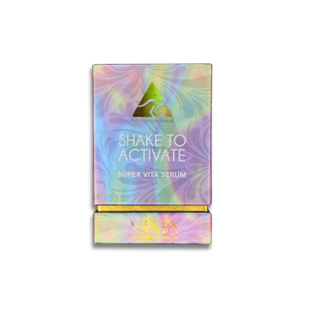 Vixin Shake To Activate Super Vita Serum 30mL – vitamin-packed peptides brightening serum, Australian skincare