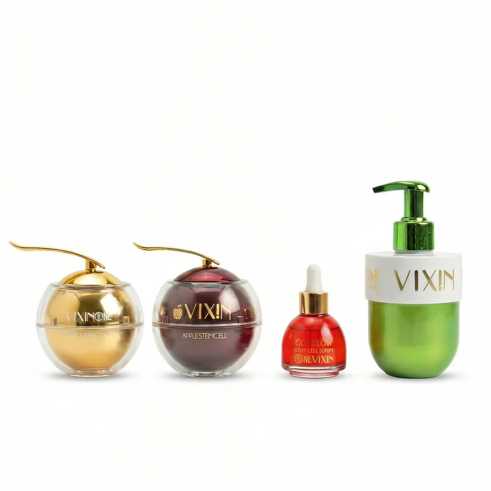 Vixin Clean Team 3 Step Bundle with spa face washer and headband – complete Australian skincare system