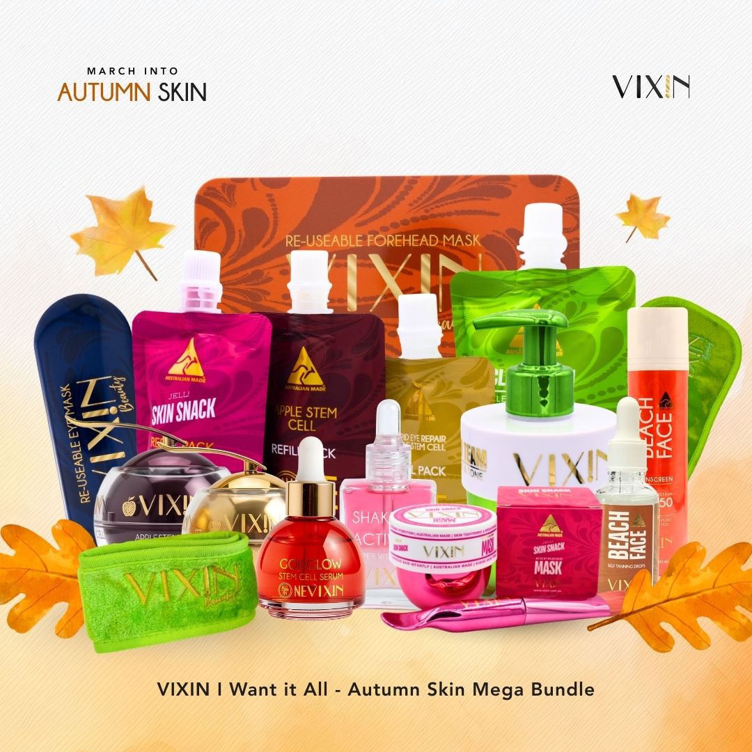 Vixin I Want It All autumn Skin Mega Bundle – complete Australian skincare collection set