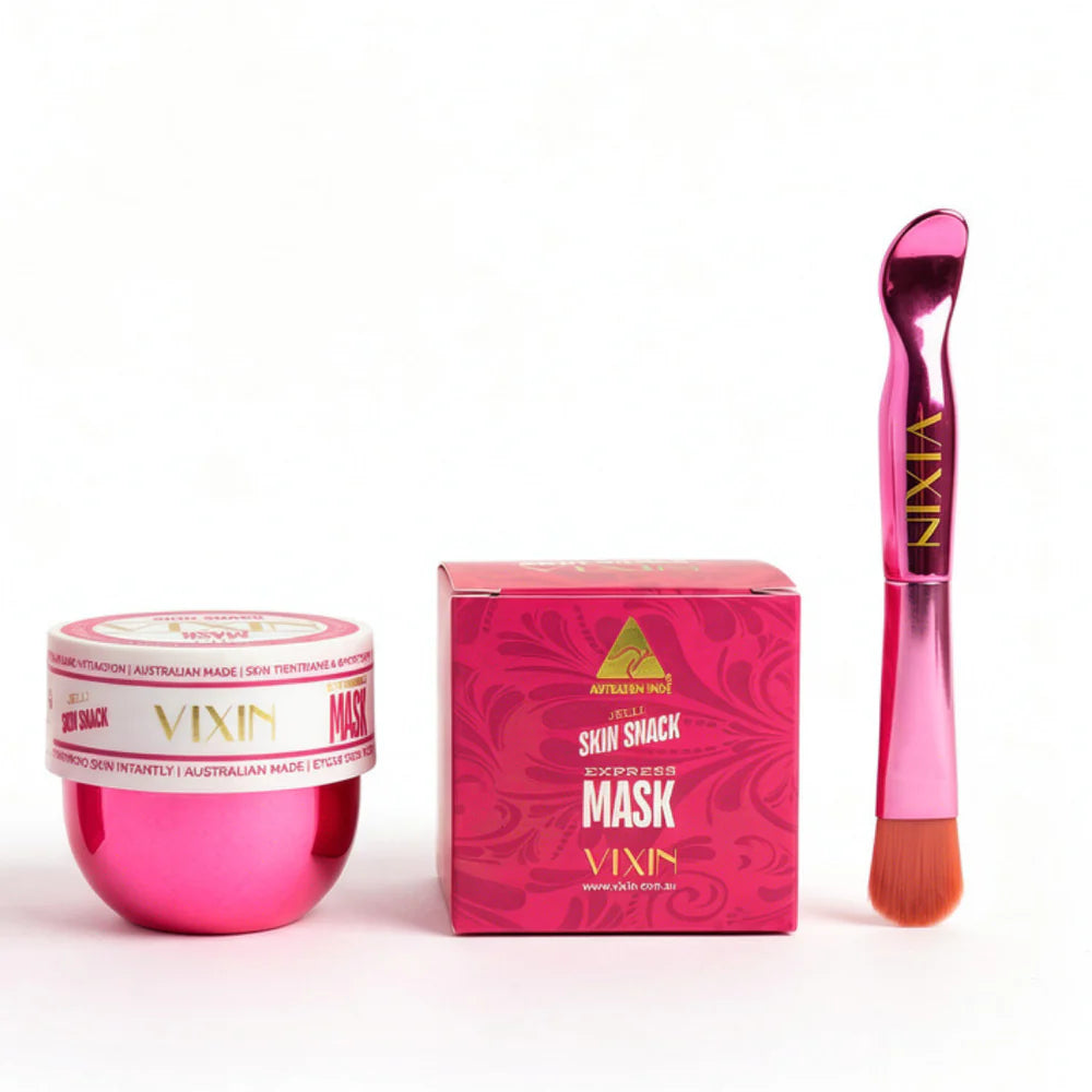 Vixin Jelli Skin Snack Express Face Mask 50mL with brush – hydrating jelly mask, Australian skincare