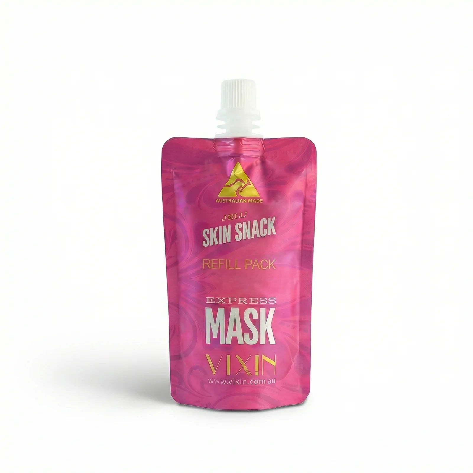 Vixin Jelli Skin Snack Express Face Mask 50mL with brush – hydrating jelly mask, Australian skincare refill pouch