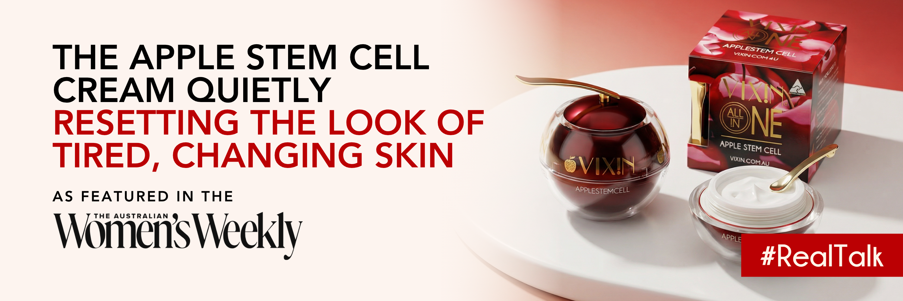 The Apple Stem Cell Cream Quietly Resetting the Look of Tired, Changing Skin: As Featured in The Australian Women's Weekly