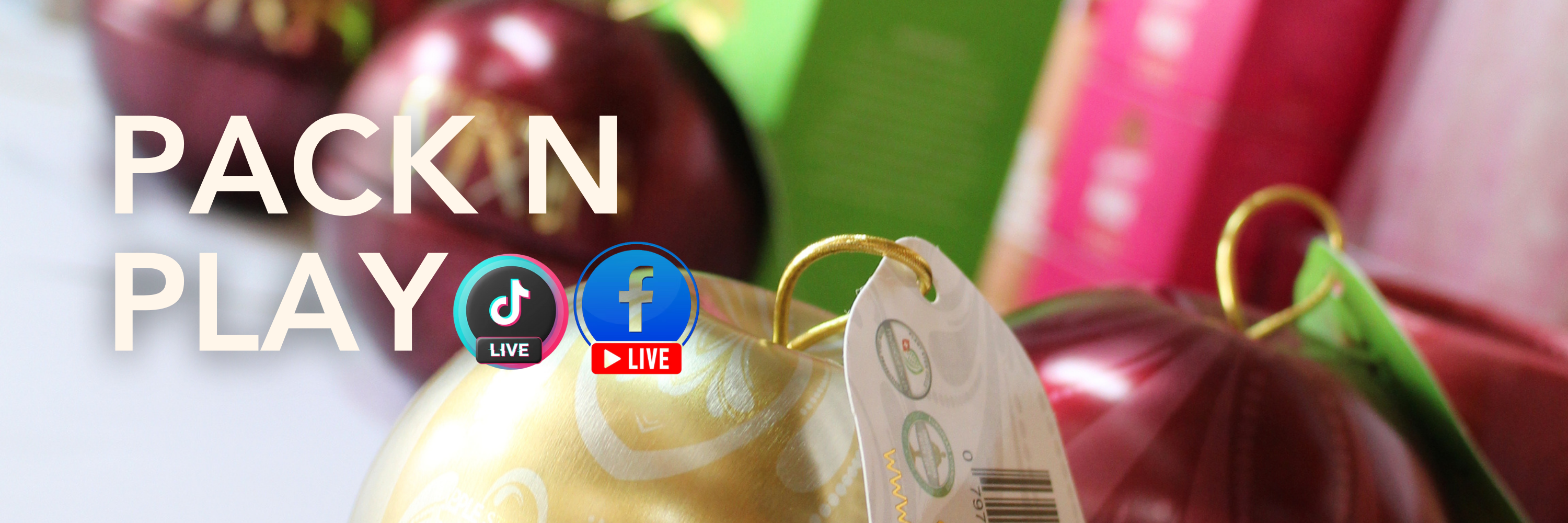 Pack n Play Every Wednesday 1pm Tik Tok & Facebook Live