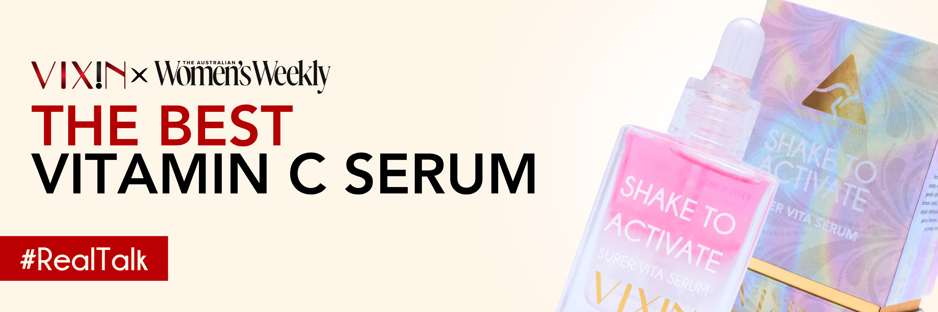 VIXIN Shake To Acitvate Named One Of The Best Vitamin C Serums In Australia. Here’s Why It’s A True Skin Repair Powerhouse