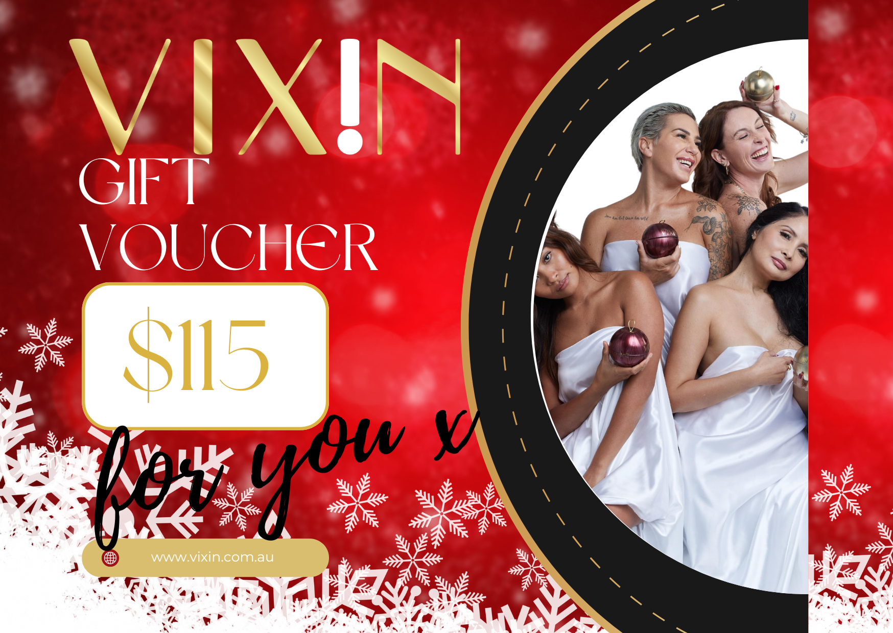 Vixin Beauty Gift Card Christmas Bonus Dollars