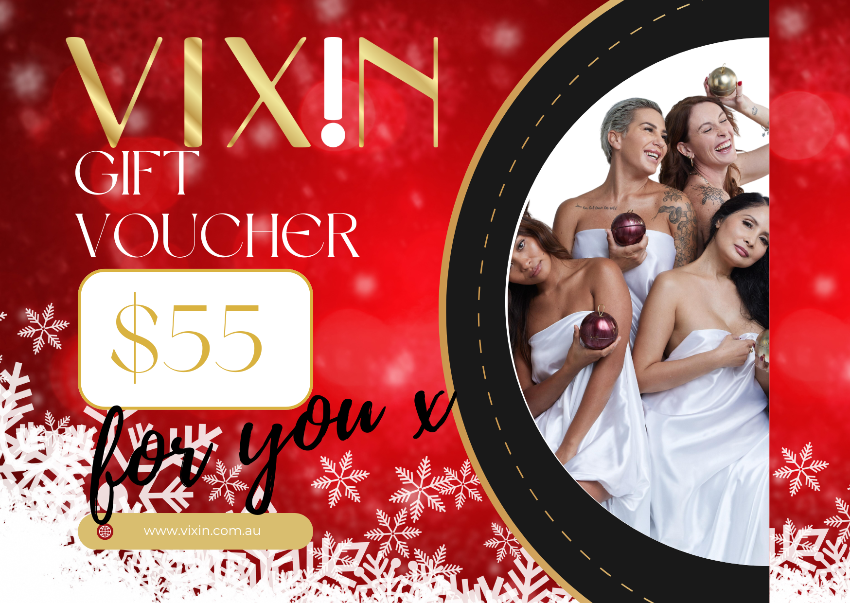 Vixin Beauty Gift Card Christmas Bonus Dollars