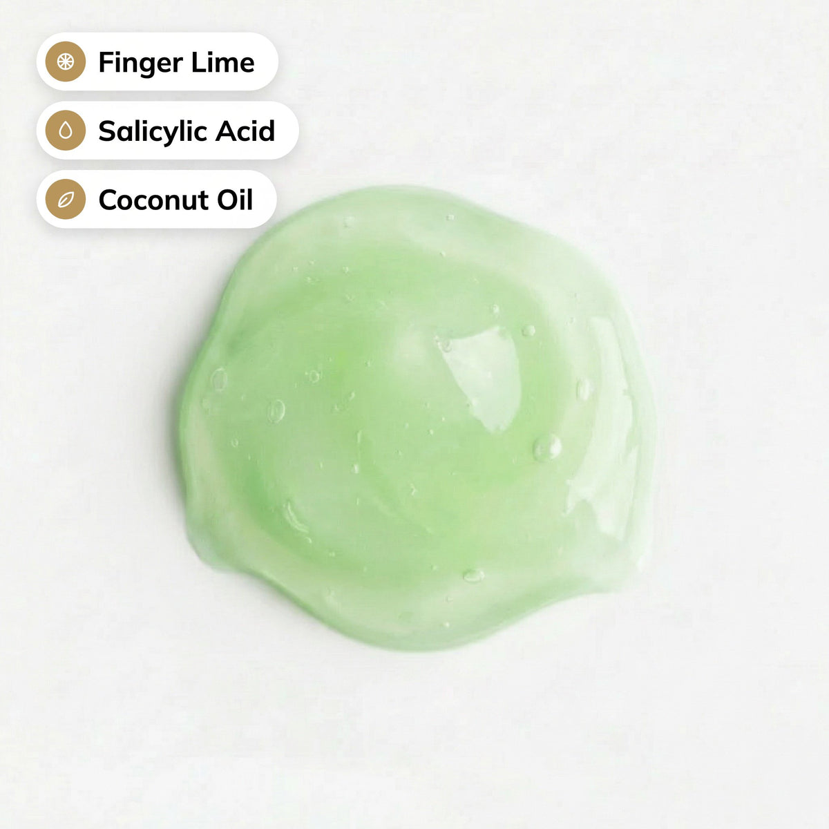 Clean Team gel with Finger Lime, Salicylic Acid and Coconut Oil