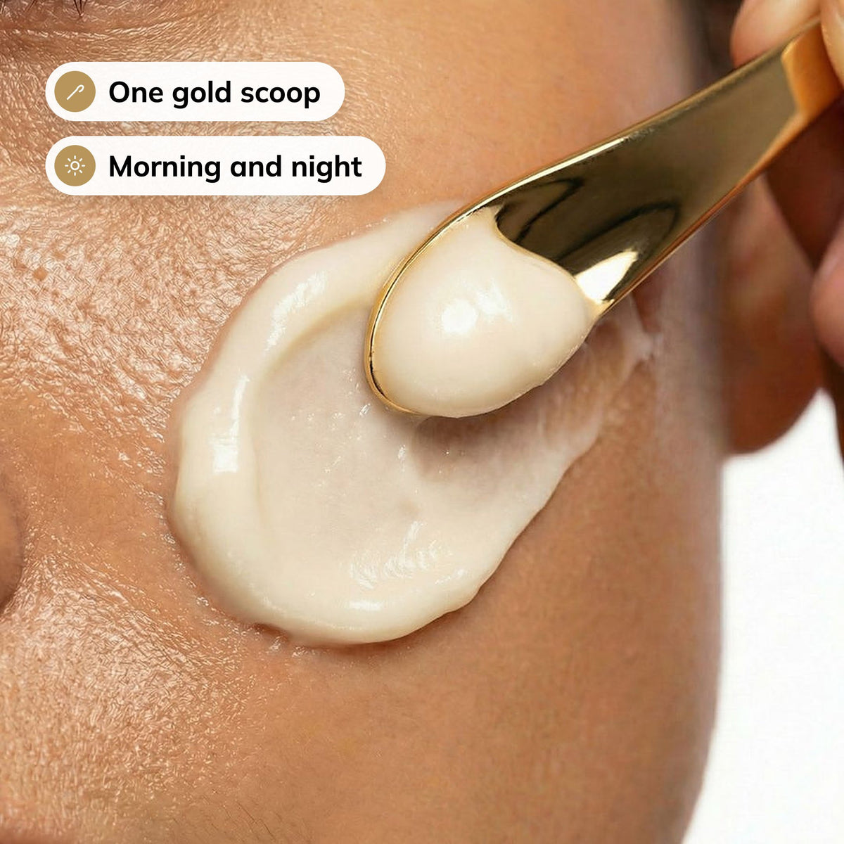 The gold scoop: one scoop, morning and night
