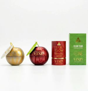 Vixin Clean Team 3 Step Bundle with spa face washer and headband – complete Australian skincare system