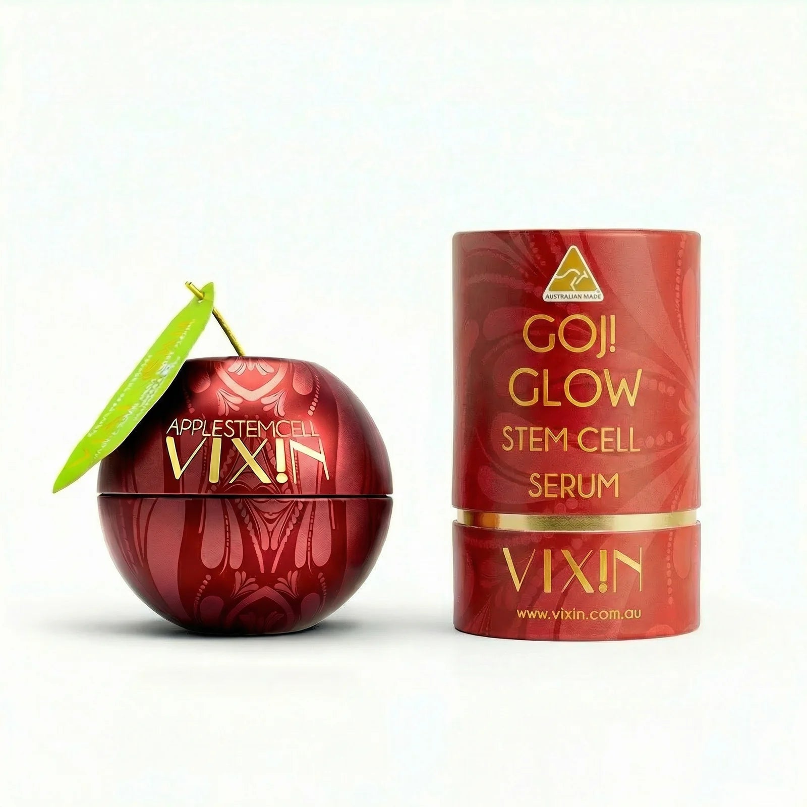 Vixin 2 Step All In One Skin Smart System – goji glow serum and all in one moisturise, certified Australian made