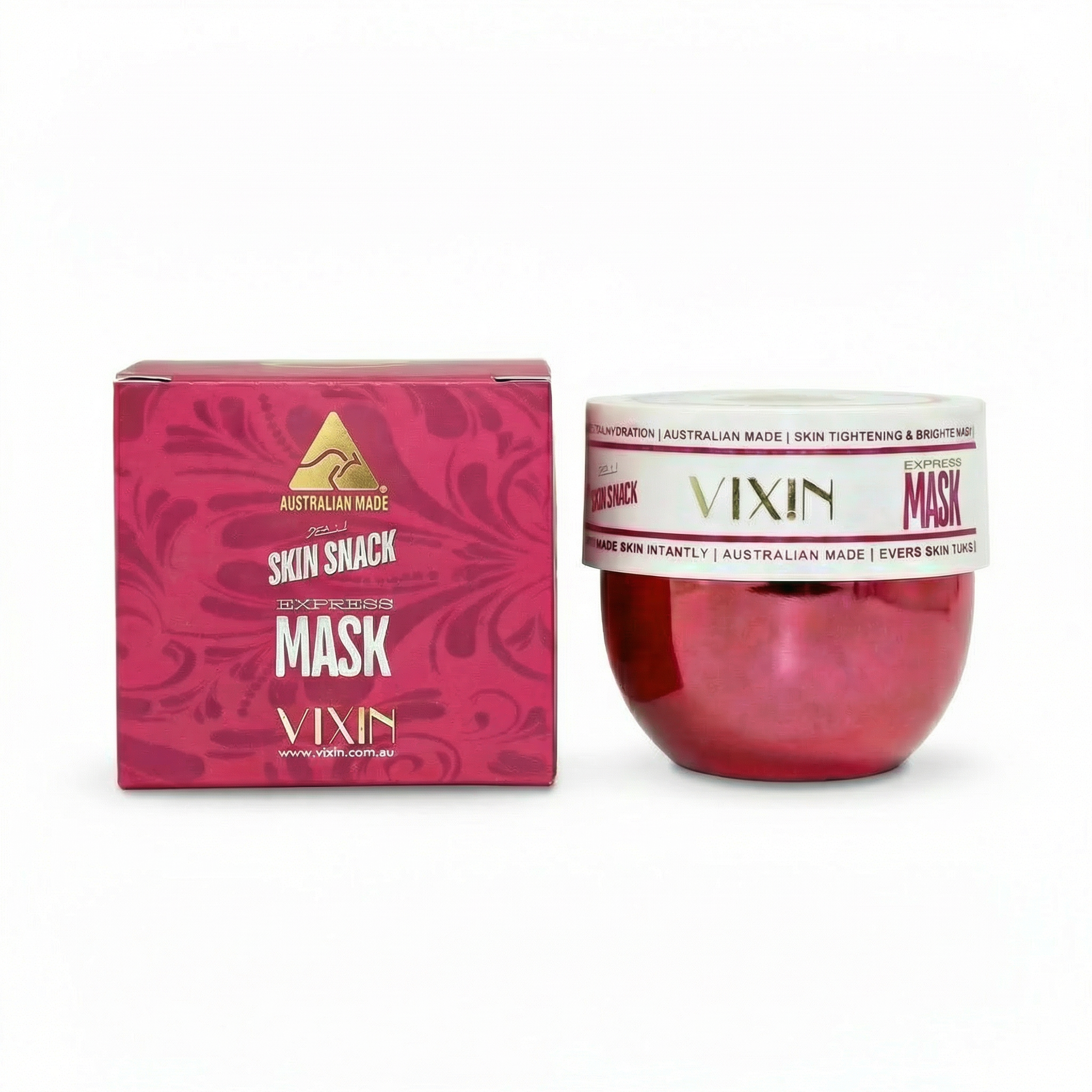 Vixin Jelli Skin Snack Express Face Mask 50mL with brush – hydrating jelly mask, Australian skincare