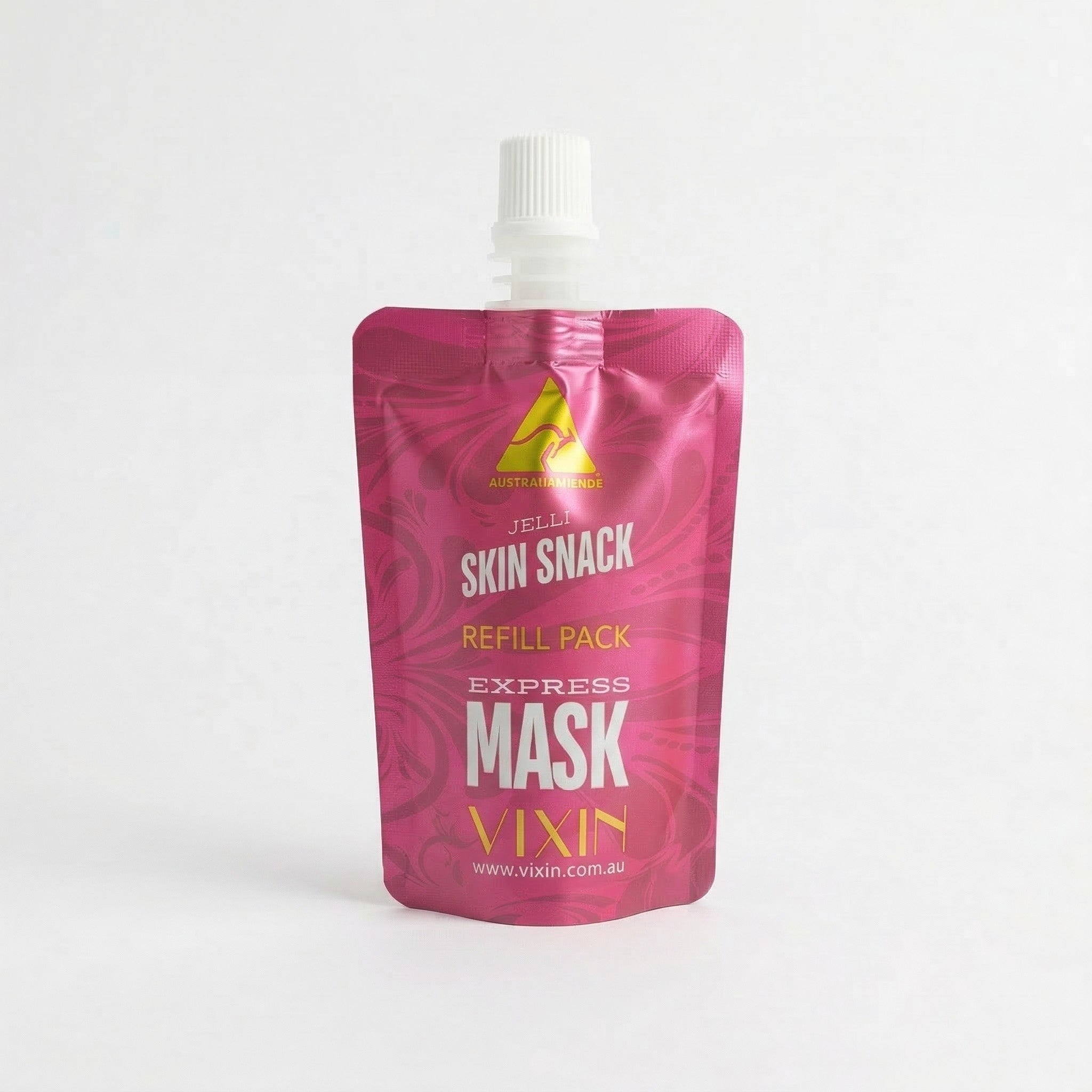 Vixin Jelli Skin Snack Express Face Mask 50mL with brush – hydrating jelly mask, Australian skincare refill pouch